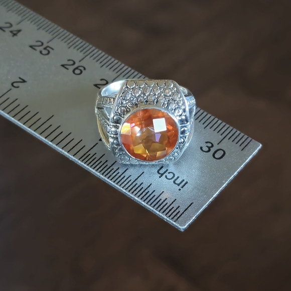 Nicky Butler 925 Sterling Silver Honey Quartz Designer Signed Ring NB Size 8 NWT - Picture 6 of 16